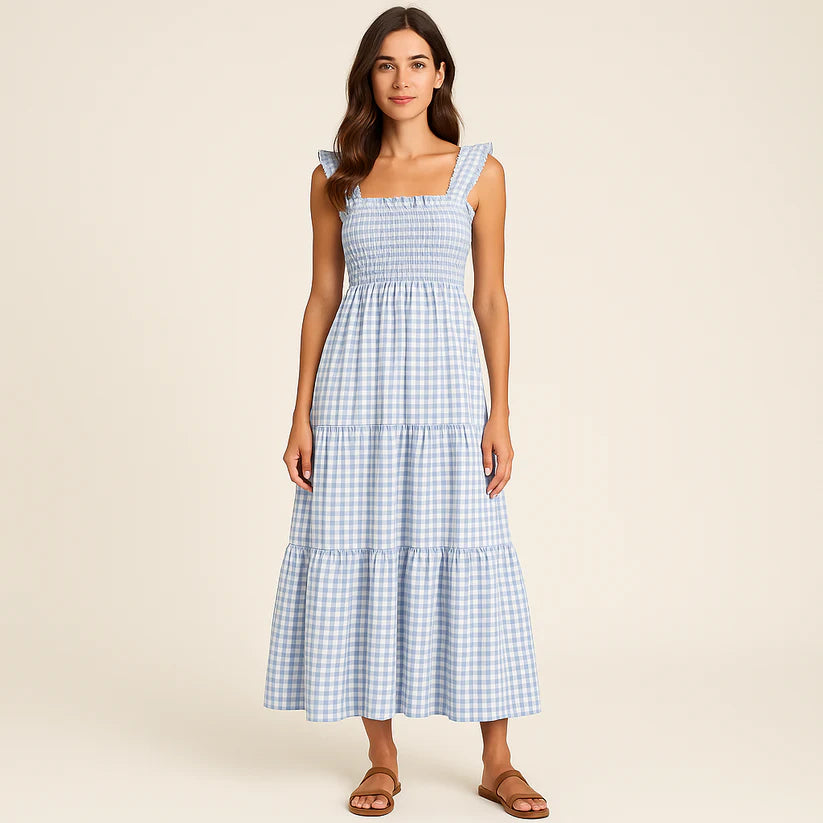 The Lysara™ Gingham Maxi
