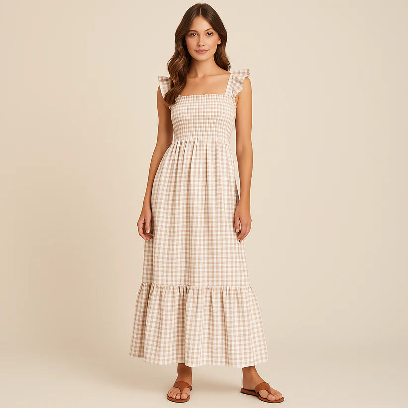 The Lysara™ Gingham Maxi