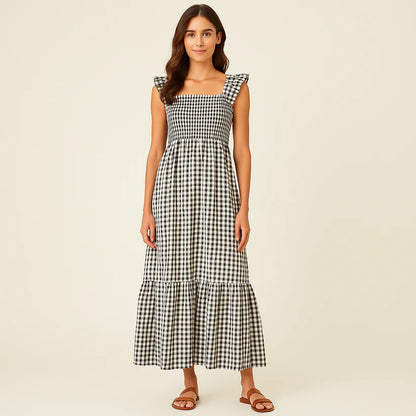 The Lysara™ Gingham Maxi
