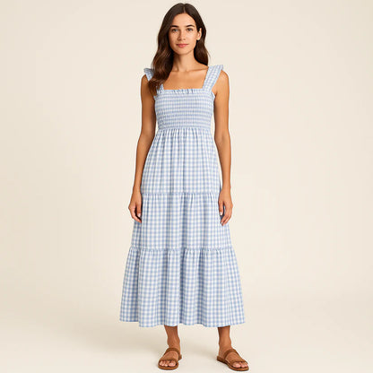 The Lysara™ Gingham Maxi