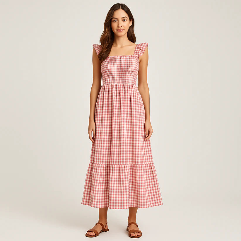 The Lysara™ Gingham Maxi