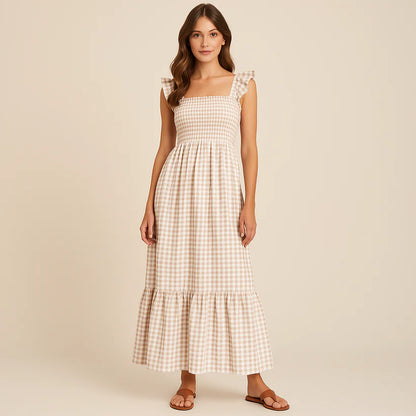 The Lysara™ Gingham Maxi