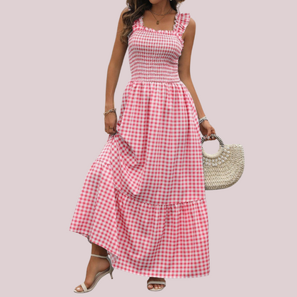 The Lysara™ Gingham Maxi
